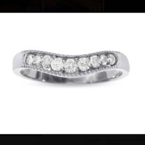 Wedding Band 14k White Gold 1/4 ct. 6.5